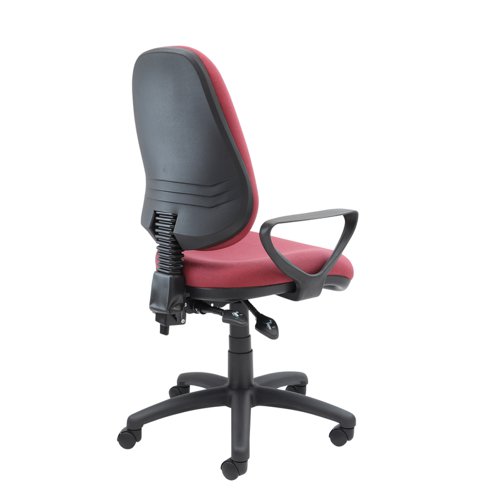 Vantage 100 2 lever PCB operators chair with fixed arms - burgundy Office Chairs V101-00-BU