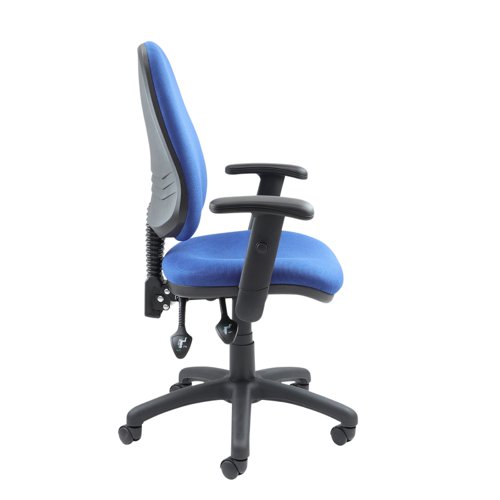 Vantage 100 2 lever PCB operators chair with adjustable arms - blue | V102-00-B | Dams International