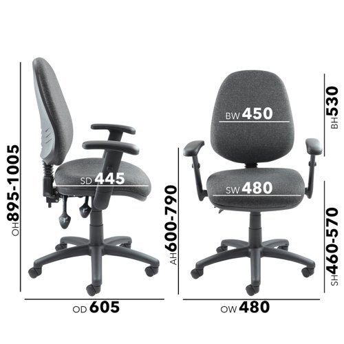 Vantage 100 2 best sale lever pcb operators chair