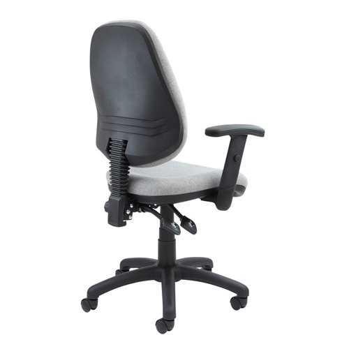 Vantage 100 2 lever PCB operators chair with adjustable arms - grey Office Chairs V102-00-G