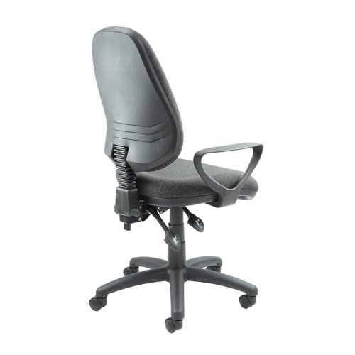Vantage 200 3 lever asynchro operators chair with fixed arms - charcoal  V201-00-C