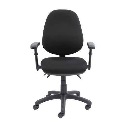 Vantage 200 3 lever asynchro operators chair with adjustable arms - black V202-00-K Buy online at Office 5Star or contact us Tel 01594 810081 for assistance