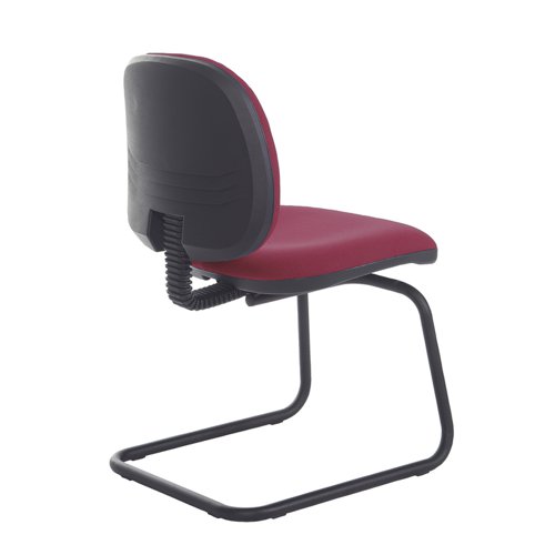 Jota fabric visitors chair with no arms - made to order