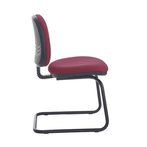 Jota fabric visitors chair with no arms - made to order
