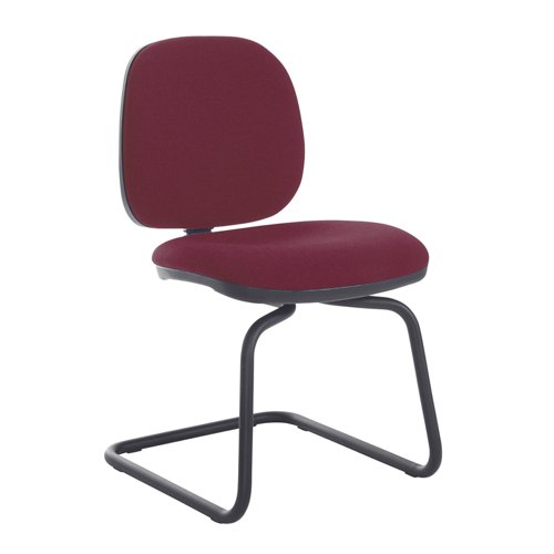 Jota fabric visitors chair with no arms - made to order