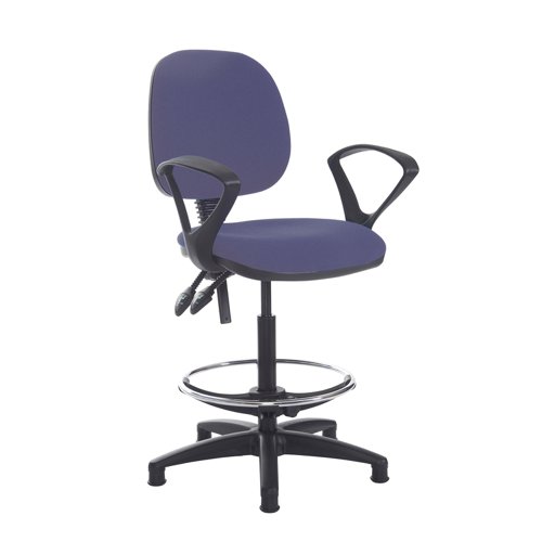 Jota draughtsmans chair with fixed arms - made to order