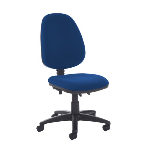 Jota high back PCB operator chair with no arms - Curacao Blue