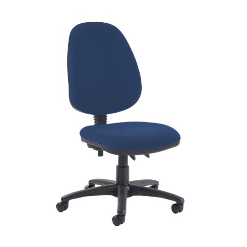 Jota high back PCB operator chair with no arms - Costa Blue