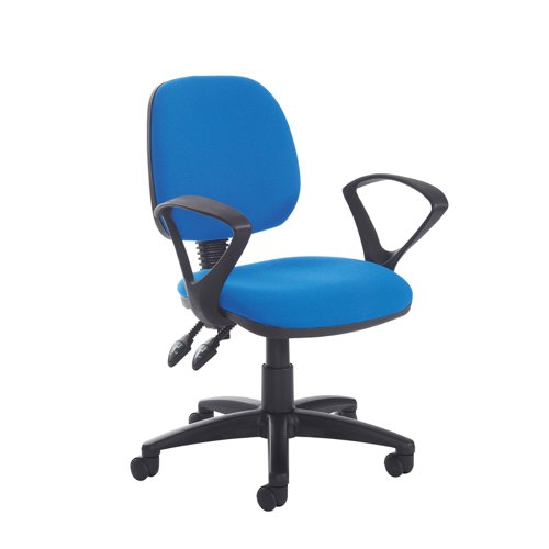 Jota Medium fabric back operator chair with fixed arms - made to order