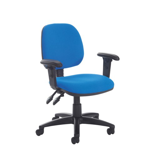 Jota Medium fabric back operator chair with adjustable arms - made to order