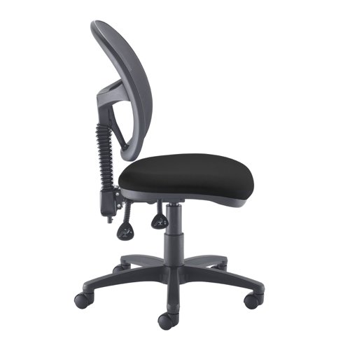 Jota Mesh medium back operators chair with no arms - black Office Chairs VMH10-000-BLK