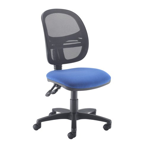 Jota Mesh Medium Back Operators Chair With No Arms  Blue
