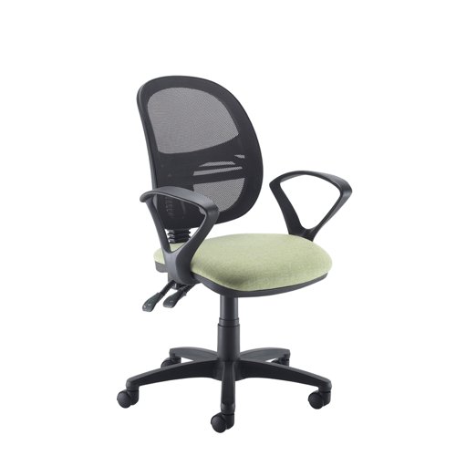 Jota Mesh medium back operators chair with fixed arms - made to order