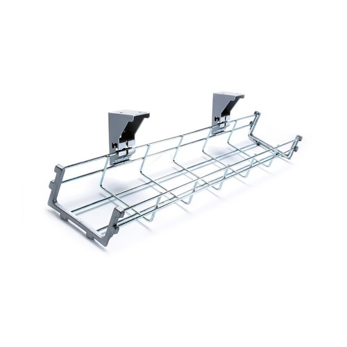 Drop down cable management tray 800mm long