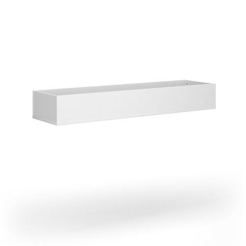 Wooden planter 1600mm wide to fit on side-by-side wooden lockers - white  WPLD-WH