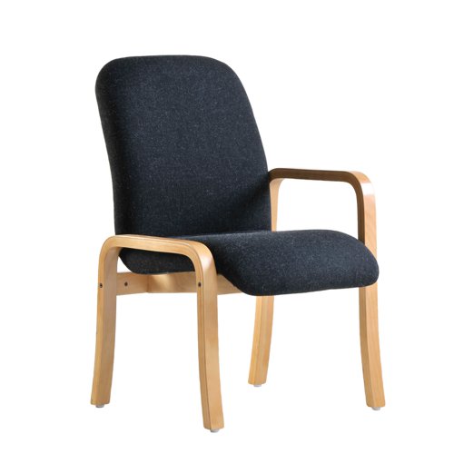 Yealm modular beech wooden frame chair with left hand arm 540mm wide - made to order