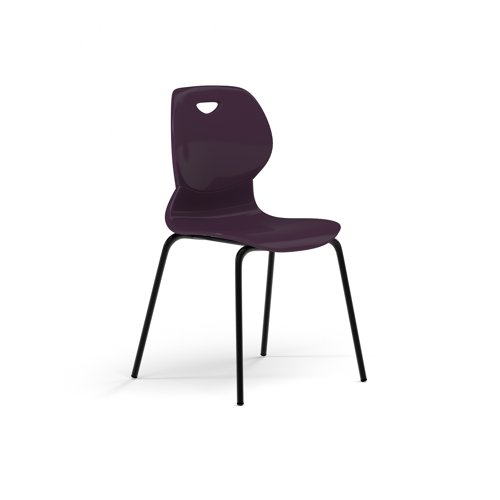 Zara - Multi-Purpose Chair Grape, 4 Legged Black Base