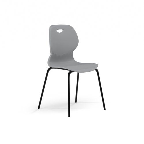 Zara - Multi-Purpose Chair Grey, 4 Legged Black Base