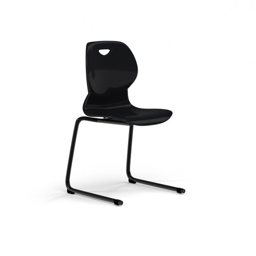 Zara - Multi-Purpose Chair Anthracite, Reverse Cantilever Black Base