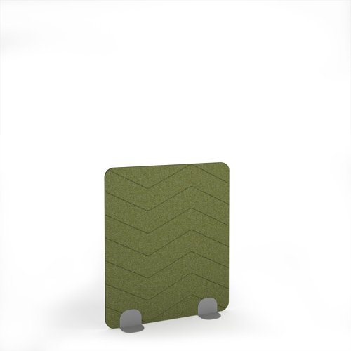 Zigzag Acoustic Floor Standing Silver Metal Base Legs 1200w 1400h - Reed Green