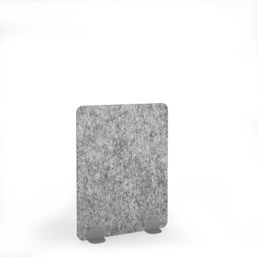 Zigzag Acoustic Floor Standing Silver Metal Base Legs 1200w 1600h - Dark Silver Grey