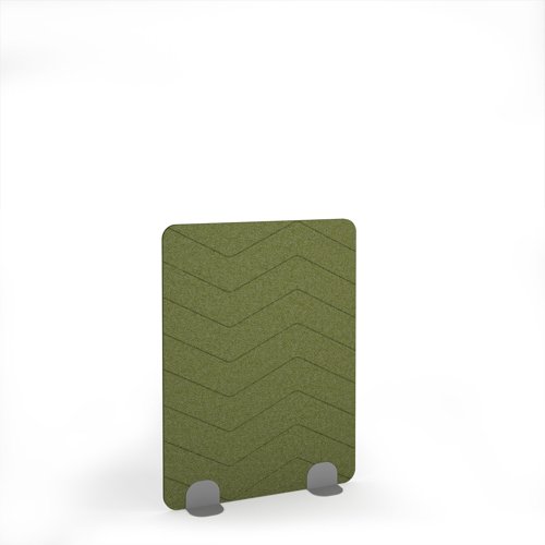 Zigzag Acoustic Floor Standing Silver Metal Base Legs 1200w 1600h - Reed Green