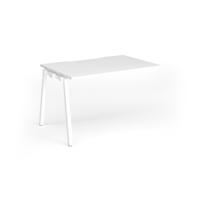 Connex Angled 1200 x 800 x 725mm Single Add On Bay - White Frame / White Top