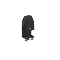 PET Single desk screen clamp bracket - Black