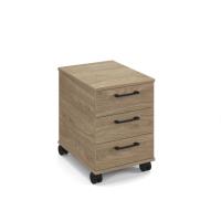 Anson executive 3 drawer mobile pedestal - barcelona walnut