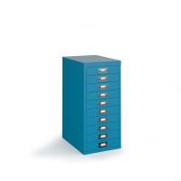 Bisley multi drawers with 10 drawers - blue