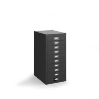 Bisley multi drawers with 10 drawers - black