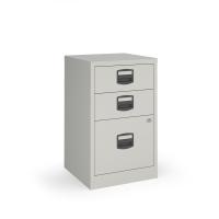 Bisley A4 home filer with 3 drawers - grey
