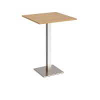 Brescia square poseur table with flat square base