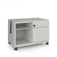Bisley steel caddy right hand storage unit 800mm - goose grey