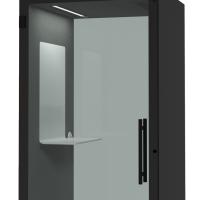 Whiteboard 700 x 750mm to fit above shelf in Chatbox single person acoustic hub