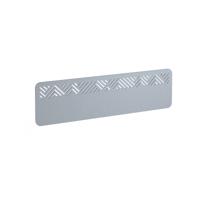 Chevron Acoustic Desktop Screen 1400w - Light Grey