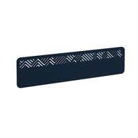 Chevron Acoustic Desktop Screen 1600w - Dark Blue