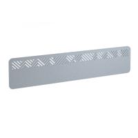 Chevron Acoustic Desktop Screen 1800w - Light Grey