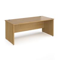 Contract 25 straight desk with panel leg 1800mm x 800mm - oak
