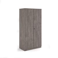 Systems double door cupboard 2000mm high - Grey Oak