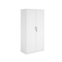 Systems double door cupboard 2000mm high - white