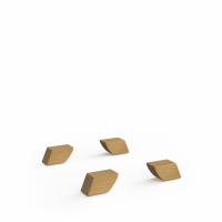 Universal cube storage unit feet - Giza wooden legs (pack of 4)