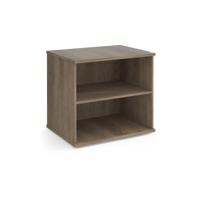 Deluxe desk high bookcase 600mm deep - Nebraska Oak