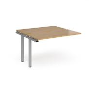 Adapt add on units back to back 1200mm x 1200mm - silver frame, oak top