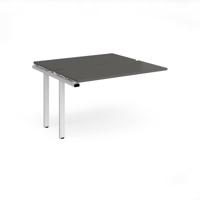 Adapt add on unit single 1200mm x 1200mm - white frame, storm grey top