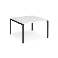Adapt starter units back to back 1200mm x 1200mm - black frame, white top