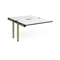 Adapt add on unit single 1200mm x 1600mm - green frame, white top, black edge