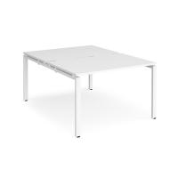 Adapt starter units back to back 1200mm x 1600mm - white frame, white top