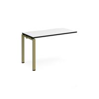 Adapt add on unit single 1200mm x 600mm - green frame, white top, black edge