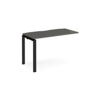 Adapt add on unit single 1200mm x 600mm - black frame, storm grey top